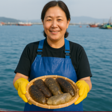 통영 자연산 해삼 활해삼 회 횟감 생물 내장 국내산, 1개, 생물 해삼, 500g