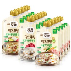 Namyang 南陽乳業 林貝兒斷乳副食品粥, 烤牛肉口味 3入+牛肉口味 3入+大醬湯口味 3入+清燉雞口味 3入+嫩豆腐口味 3入, 100g, 15包