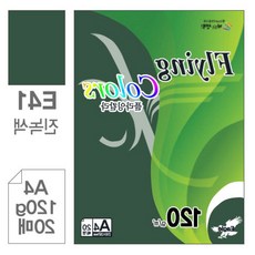 벡스트리아 진녹색 A4 120g 20매 게시판 메뉴판 컬러인쇄지 종이접기