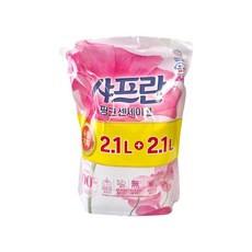 리2치점빵 샤프란코튼앤크림 샤프란 핑크 센세이션 섬유유연제 2100ml + 2100ml