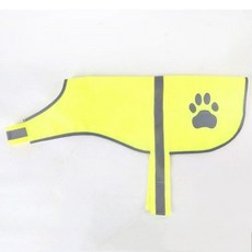 야간조끼 애견 형광 야간 강아지 야광 반사 조끼 산책조끼 M L 79000EA 1EA, 형광색