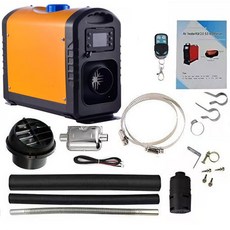 신형 캠핑 무시동히터 이동식 차량용 무시동히터 난방 온풍기 12V 알루미늄1구, 기본 색상, 12v 분리형 플라스틱 단일 2000W