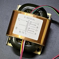 R코어 트랜스포머 50W 듀얼 32V 230V에서 변환 타입 전원 튜브 헤드폰 프리앰프 CD 플레이어, 01 50W 2X32V