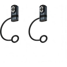 쇼크/애프터쇼크 헤드폰용 2팩 USB-C to 2핀 마그네틱 충전기 어댑터 손실 방지 랜야드 호환 에어로펙스 AS800 오픈런 프로/미니 오픈컴 2 UC ASC100 실버 포함, 2-PIN, Dusty Blue