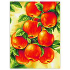 블링블링 캔버스형 보석십자수 60 x 45 cm, CV-117재물홍사과(세로형), 1개