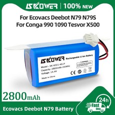 Conga Excellence 990 950 1090 에코백스 Deebot N79 N79S DN622 Tesvor X500 진공 청소기 용 SKOWER 2800m, 01 China Mainland