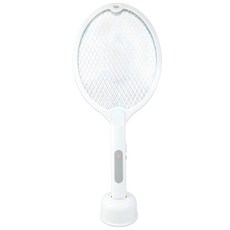 【EDSDS】USB充電式二合一電蚊拍 捕蚊燈 EDS-P5693, 白色