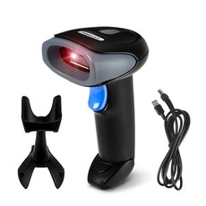 미라클엠 유선 바코드 스캐너 + 거치대, MQ150, 1개