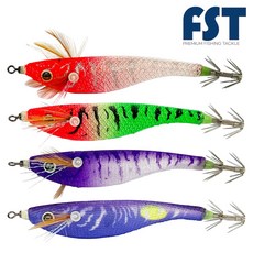 FST 와이어 삼봉에기 블랙타이거스퀴드트랩 ver.2 한치 심해 갑오징어 에기 생미끼 문어 4개입, 1세트, 9g, 스퀴드트랩ver.2 베스트4종