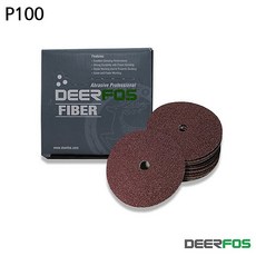 화이버 원형 사포 40매 100방 샌딩, 1