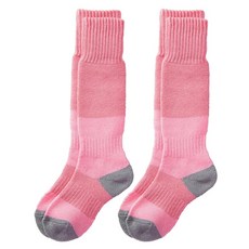 VAX POT(백스팟) 스노보드 스키 양말 두 켤레 세트 도톰 키즈 주니어 항균 방취 따뜻한 파일짜임 지원 기능 VA-1754 PNKxLPK 15-18cm