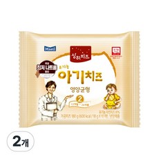 매일유업 상하 아기치즈 2단계, 2단계 아기치즈, 180g, 2개