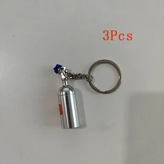 Ajrc 1/10 시뮬레이션 등산 자동차 범용 장식 부품 Nos 금속 고정 체인이있는 질소 병, 05 3pcs silvery