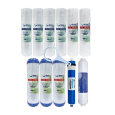 WSD濰思德淨水一年份10吋五道式PP濾心組，食品級PP棉，五層過濾，有效除雜質泥沙鐵鏽, 1箱, RO淨水器濾芯