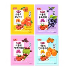 제주애 아몬드 과일 제리 4종, 1세트, 800g, 감귤+블루베리+백년초+한라봉