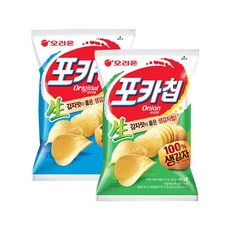오리온 포카칩 오리지널 66g + 어니언 66g, 1세트