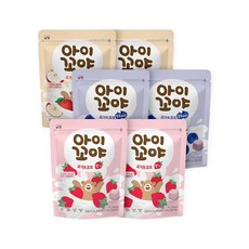 아이꼬야 아기과자 요거트 큐브 3종 맛별 2개씩 총6입, 6개, 17g, 사과/블루베리/딸기 맛별 2개씩
