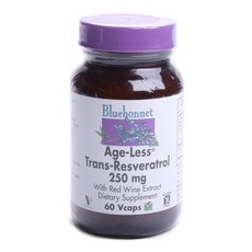 Bluebonnet 反式白藜蘆醇植物膠囊, 1個, 60 件