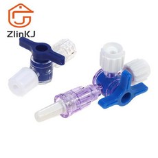 플라스틱 스톱 콕 루어 락 어댑터 3 웨이 T 커넥터 연장 튜브, 1개