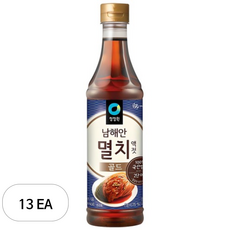 청정원 남해안 멸치액젓 골드, 1kg, 13개