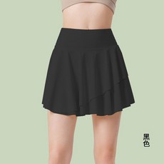 運動短裙 運動羽毛球服套裝 速幹短裙女運動裙高腰網球百褶半身裙