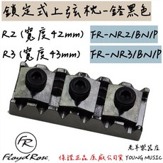 老羊樂器店 德國 Floyd Rose 鎳黑色 鎖定式上弦枕 大搖座, 1個, FR-NR2/BN/P (42mm)