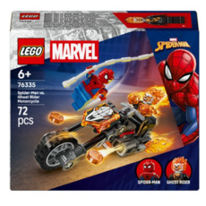 레고 슈퍼히어로 Marvel 스파이더맨 대 고스트 라이더 모터사이클 76335, 혼합색상, 1개