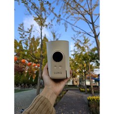 럭큐(LUXQ) 대용량 10 000mAh 휴대용 보틀워머 젖병워머 보온 젖병 모유 이유식 액상분유 데우기 중탕기 여행 캠핑 차량용 무선 보온, 1개, 아이보리