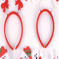 온지니아 크리스마스파티 크리스마스 머리띠 헤어밴드