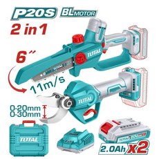 TOTAL 鋰電果樹剪 6吋鏈鋸 2 in 1, 1個