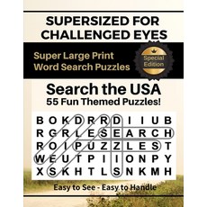 SUPERSIZED FOR CHALLENGED EYES Special Edition - Search the USA: Super Large Print Word Search Puzzles Paperback, Independently Published
