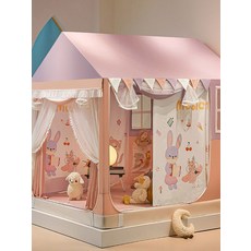 벙커침대 텐트 암막 침대텐트 난방 캐노피 놀이, 12m 침대에 적합 [폭 120cmx길이 20, 기린 숲 파티 [침대 커튼 없음] [초대형 공