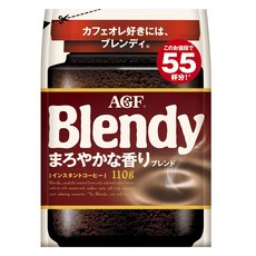 AGF Blendy 柔香即溶咖啡補充包, 1個, 1入, 110g
