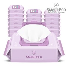 스마트에코 비바체플러스 대용량 아기물티슈 캡형, 20개, 120매, 43g