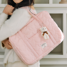 앤드가든 노트북 가방 대용량 수납5칸, 1개, 핑크