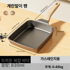 909커머스 프라이팬 후라이팬 24cm 계란후라이팬 스텐, 버전, 1개, 1cm