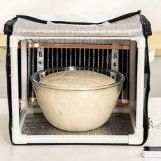 가정용 제빵 발효기 50L 12단계 타이머 스마트 청국장 요거트 식빵 발효박스, 아이보리, NJR-124