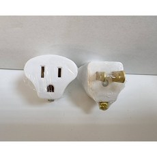 金順心照明 電精靈 3孔轉2孔轉換插頭 3轉2電源插頭 電腦轉接插頭 安全耐熱 15A 125V, 1個