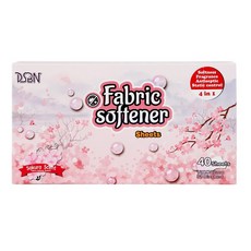 DSBN櫻花香氛衣物柔順紙40張入 - 柔軟衣物、去除靜電、持久留香, 櫻花, 1個