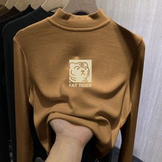 【洁白】兒童T恤 秋冬 裝女童男童德絨 長袖 休閒 打底 衫寶寶 修身 保暖 高領 上衣【AL】