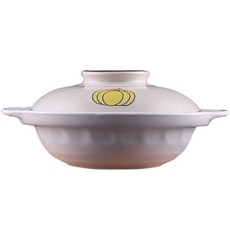 日式淺煲淺鍋，適合商用家用酒樓飯店，明火不裂小砂鍋, 白色,10寸25*7.5）, 1個