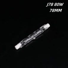 할로겐 전구 플로어 램프 조경 조명 작업용 R7S 10, J78 80W, 1개