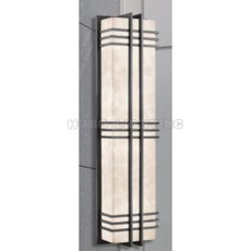 HUGO LIGHTING 304不鏽鋼長型壁燈，沙黑色防水防銹室外燈，適用於別墅庭院與外牆照明