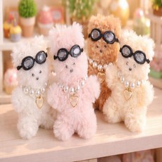 살림덕후 모루 인형 악세사리 미니어처 안경 선물 액세서리 장식 소품, 1개, ONE