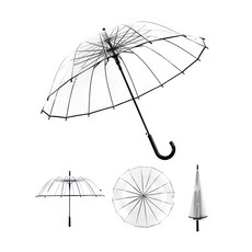 켈리리빙 프리미엄 원터치 자동 장우산 (튼튼한 16살 우산대) 투명우산