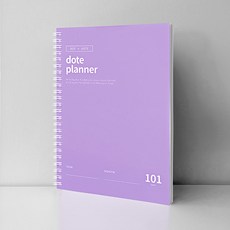 도트플래너 101days 시간관리 100일 플래너 만년다이어리, 라벤더, 2개