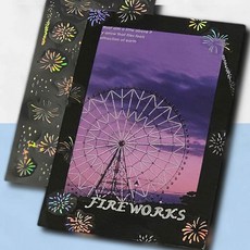 예쁜불꽃놀이장식 빛나는불꽃놀이꾸미기 PET 투명 데코 스티커 불꽃놀이