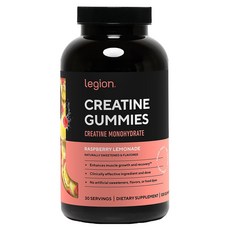 legion 一水肌酸軟糖 覆盆子檸檬水口味, 120錠, 1個