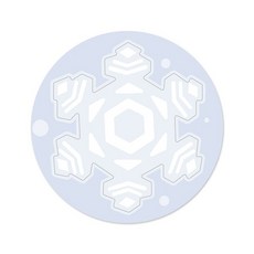 아티바바 모양 스핀아트 리필지 눈결정, 단품