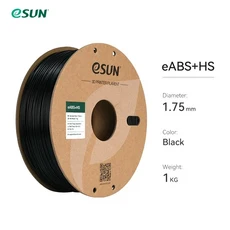 eSUN 고속 ABS+ 필라멘트 1.75mm 뛰어난 레이어 접착력 3D 프린터 스피디 플러스 출력용, 01  Mainland, 02 Black